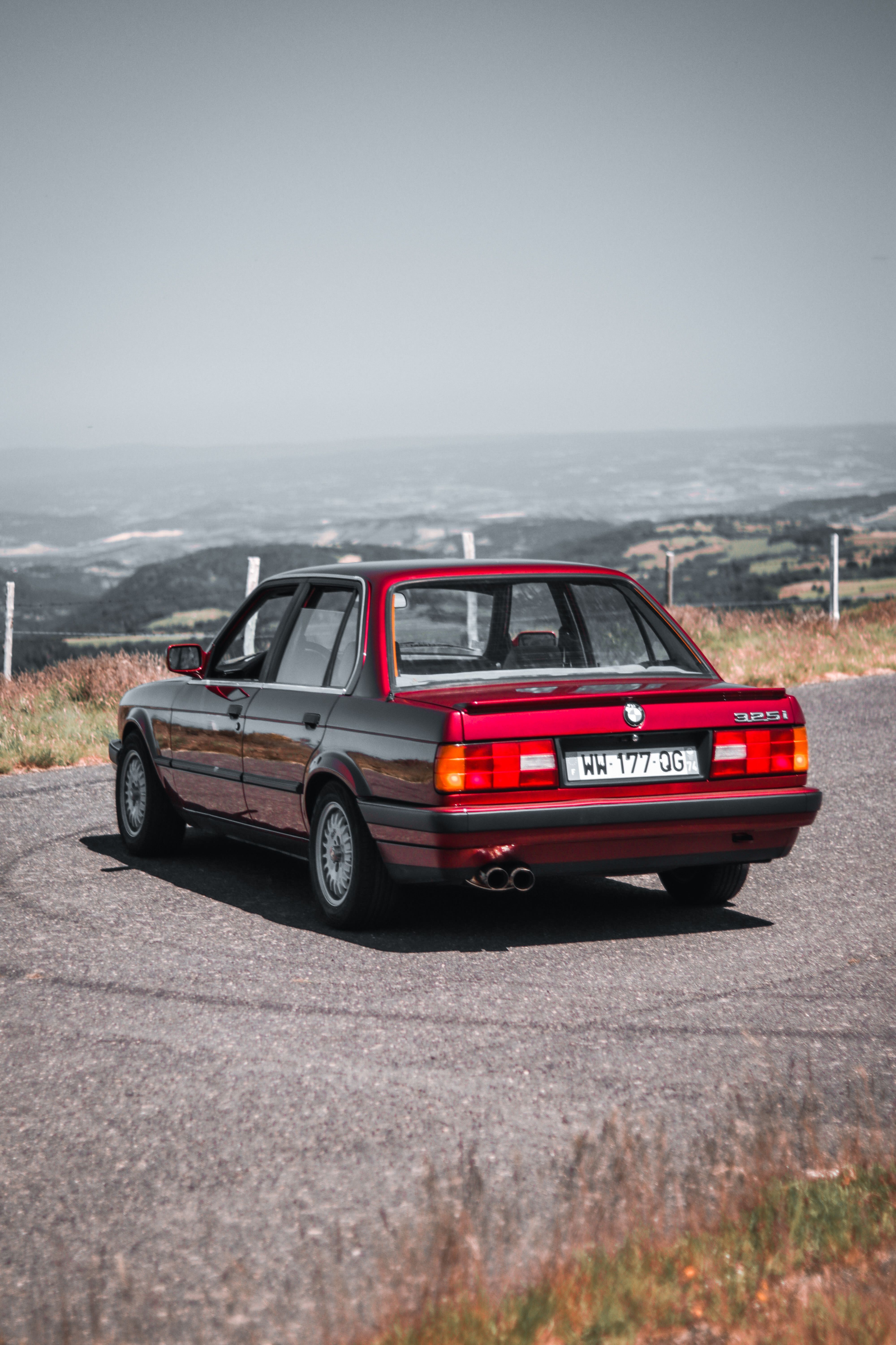 4000x6000 BMW 3 Series Car Parked on Hill Top · Free