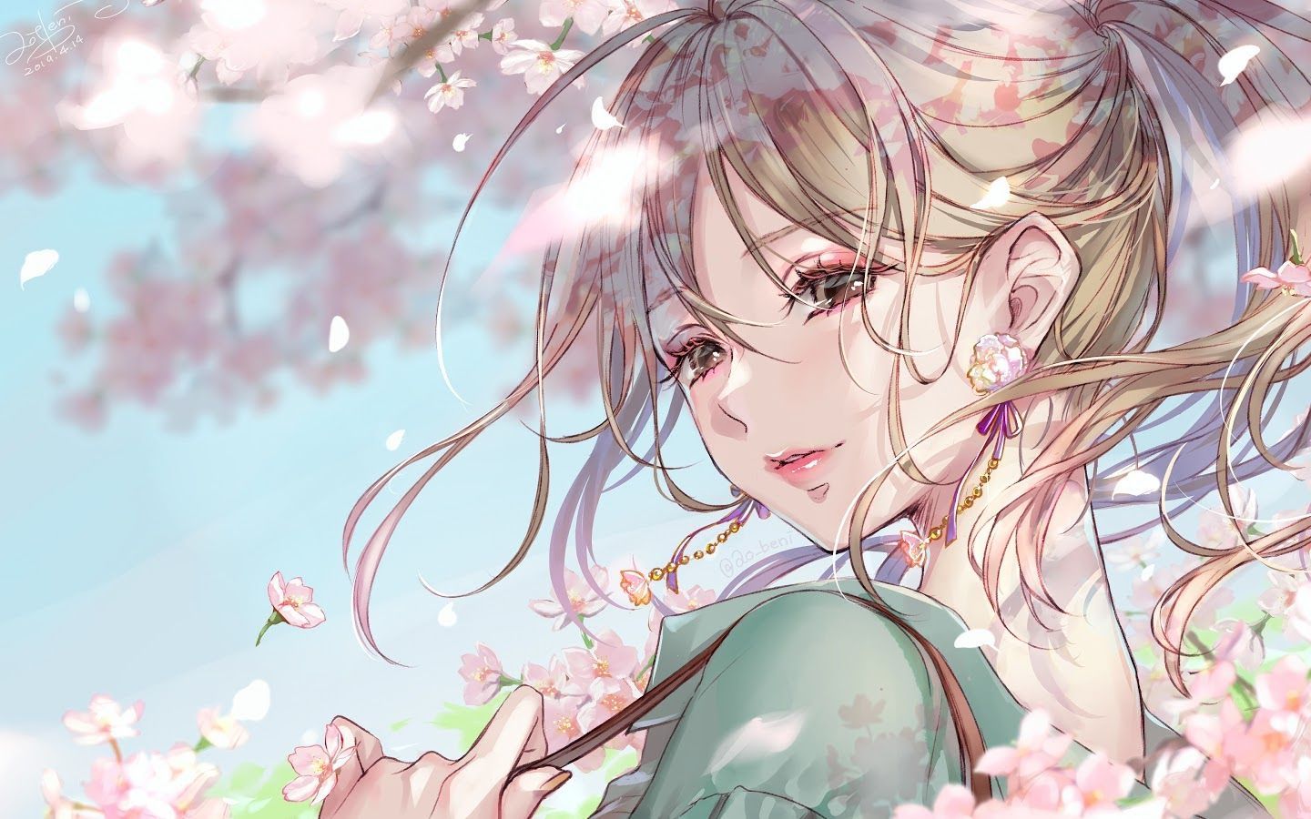 1440x900 Manga Anime Girl Wallpaper