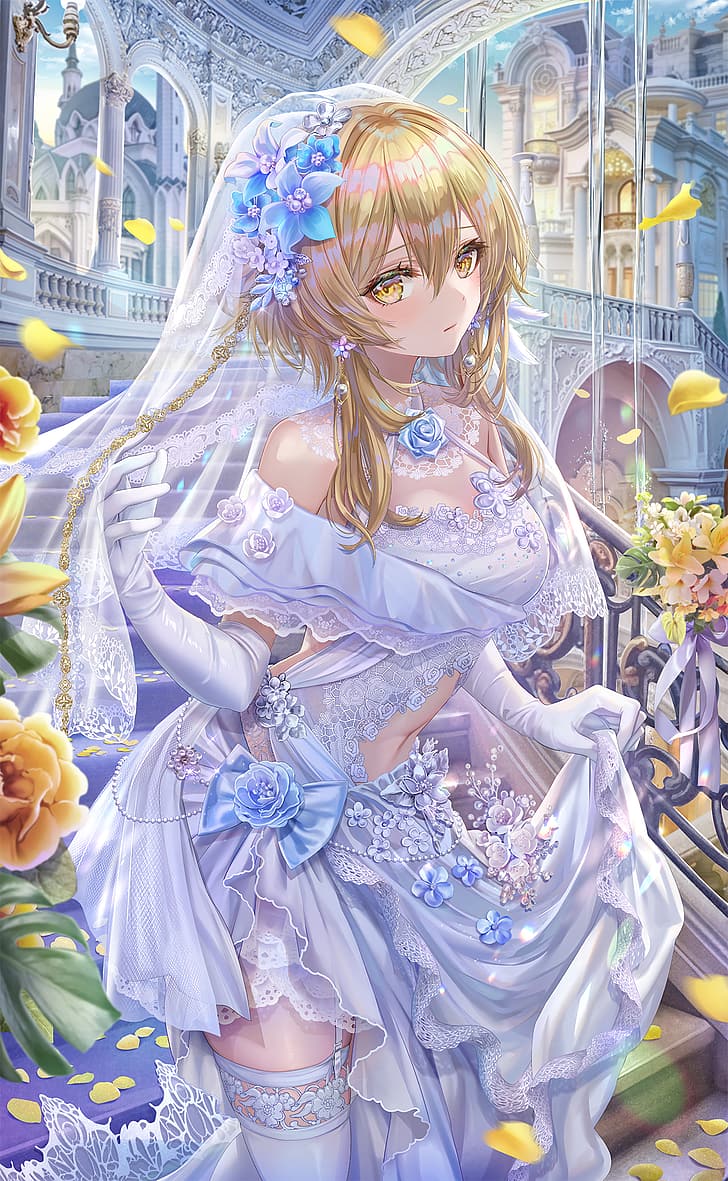 728x1181 Anime Girl In Wedding Dress Waifu Looks Beautiful In White Wedding Dress ❤️? Manhwa Name