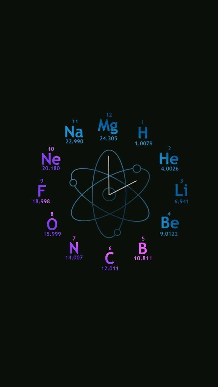 736x1308 Chemistry Clock