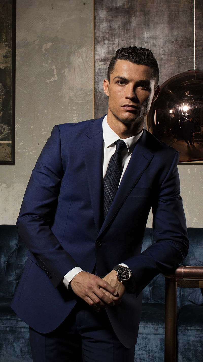 800x1422 Cristiano Ronaldo, classic, gentleman, handsome, smart, suit and tie, HD phone wallpaper
