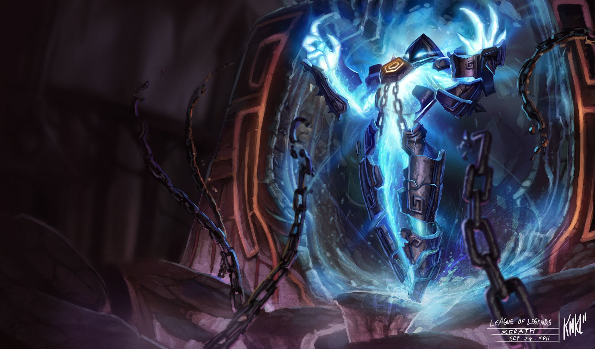 2000x1172 league, Of, Legends, Xerath Wallpaper HD / Desktop and Mobile Background