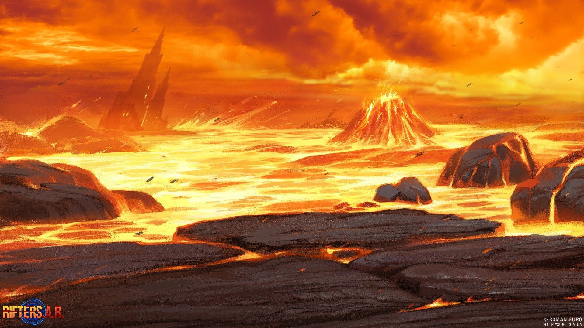 1920x1080 Roman Guro AR: Fire Demonic Enemies