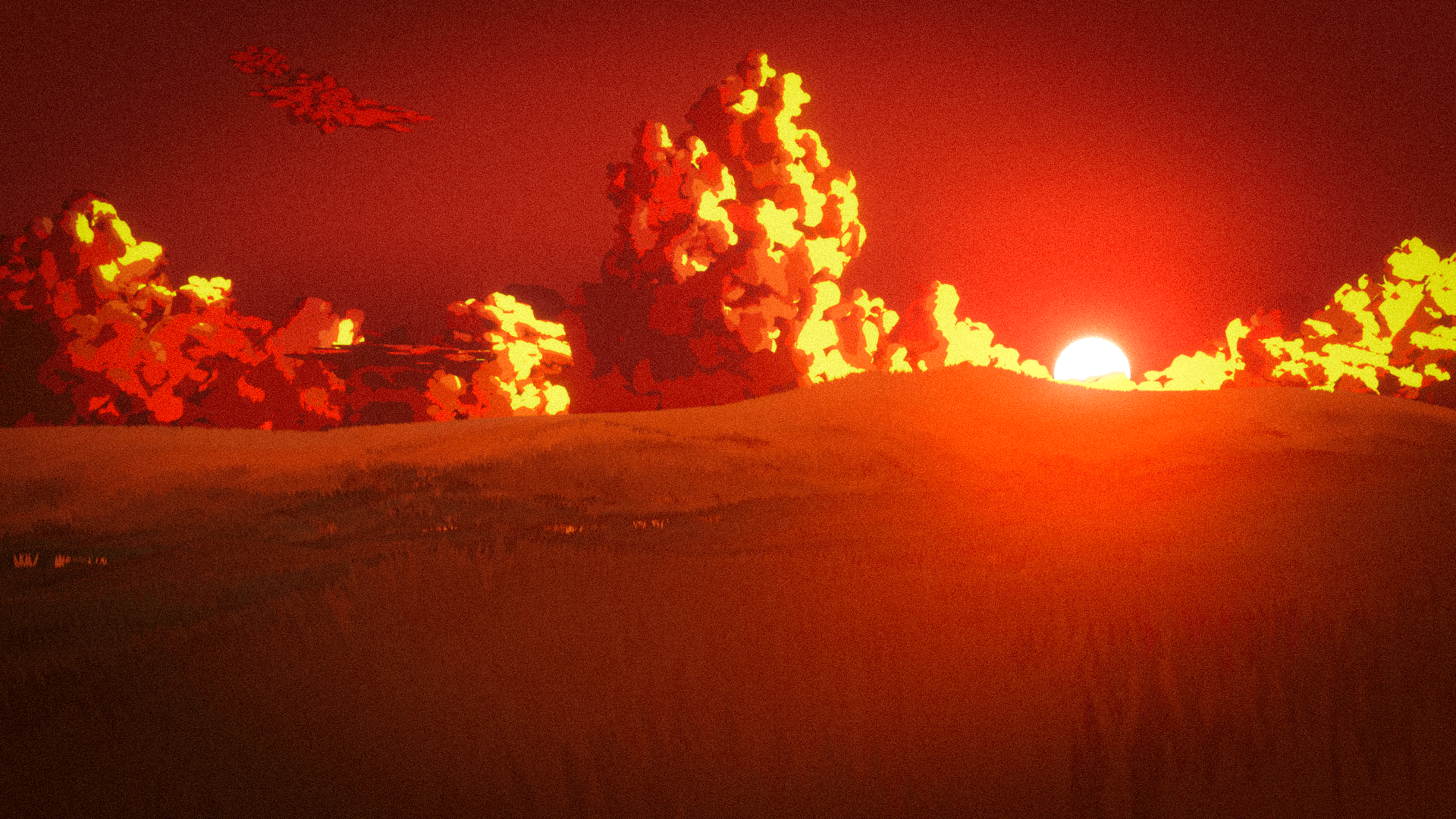1920x1080 Sunset (3D anime scene) Projects Artists Community