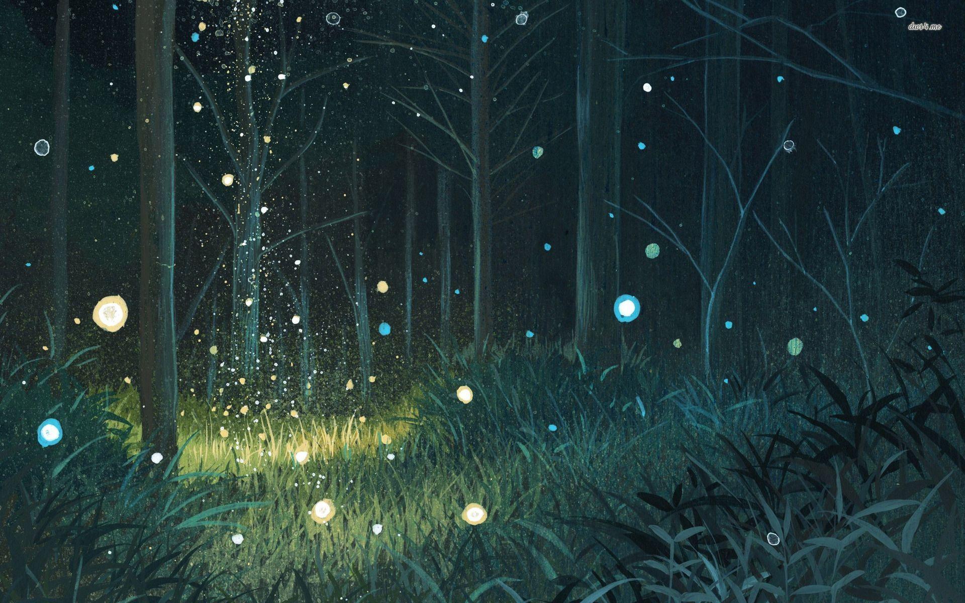 1920x1200 Stars Meteor Lake Forest Night Wallpaper 1280x804PX Wallpaper