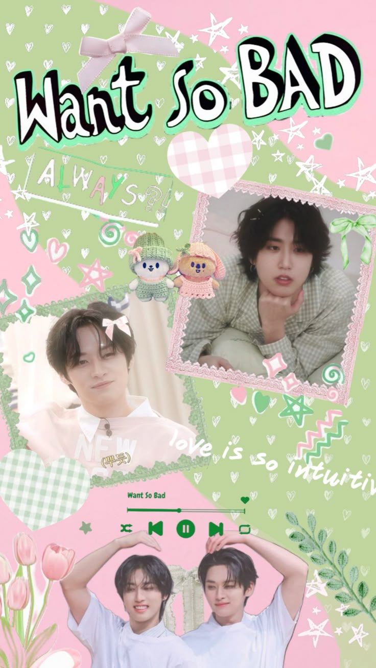 736x1308 a casual little thing for want so bad's anniversary.my minsung my dearests my ults of ults #straykids #skz #minsung #hanjisung #leeknow #wallpaper #aesthetic #kpop# collages #kpopcollage #pink #green