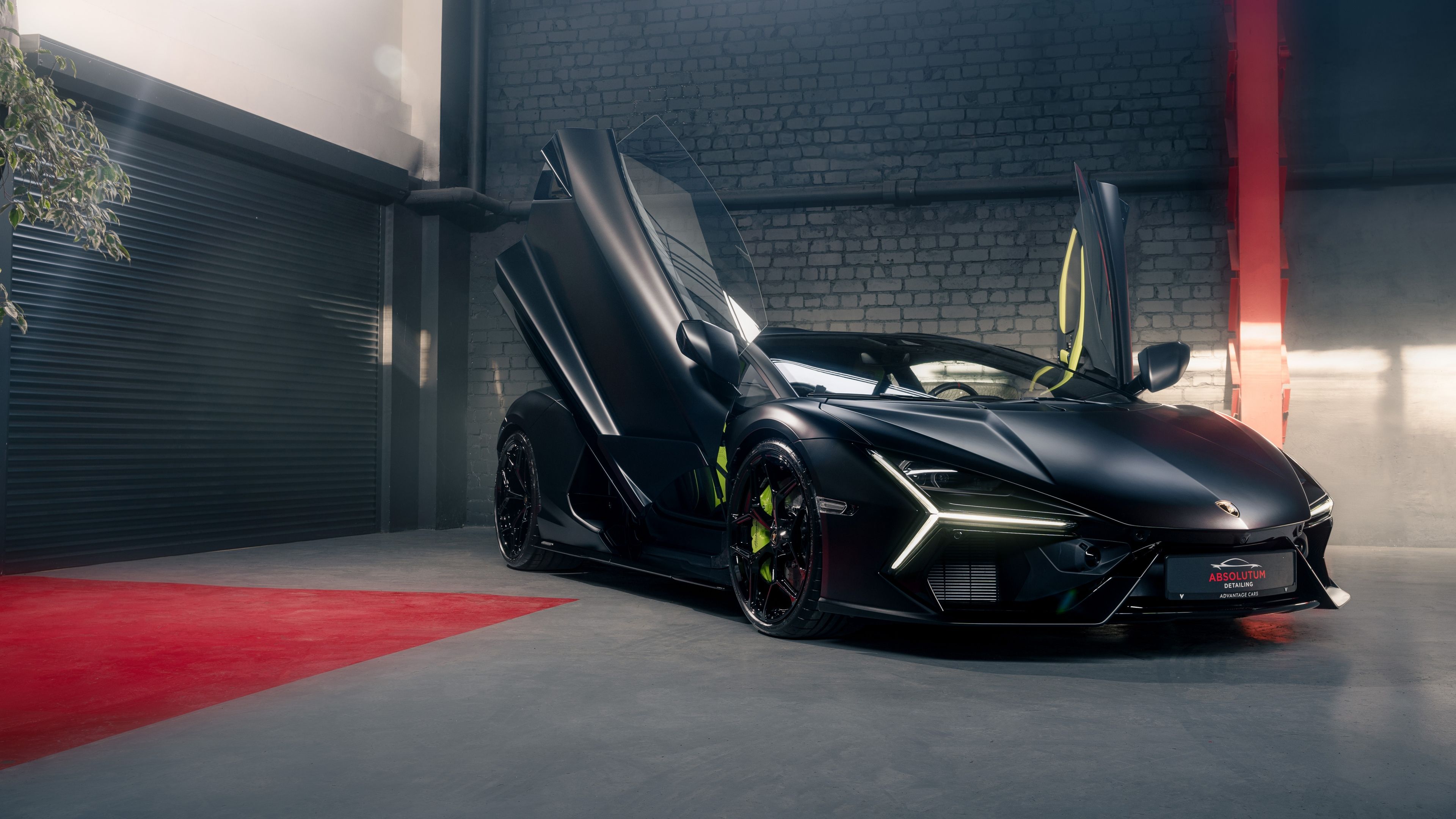 3840x2160 Lamborghini Revuelto Wallpaper 4K, Matte black, Hybrid sports car