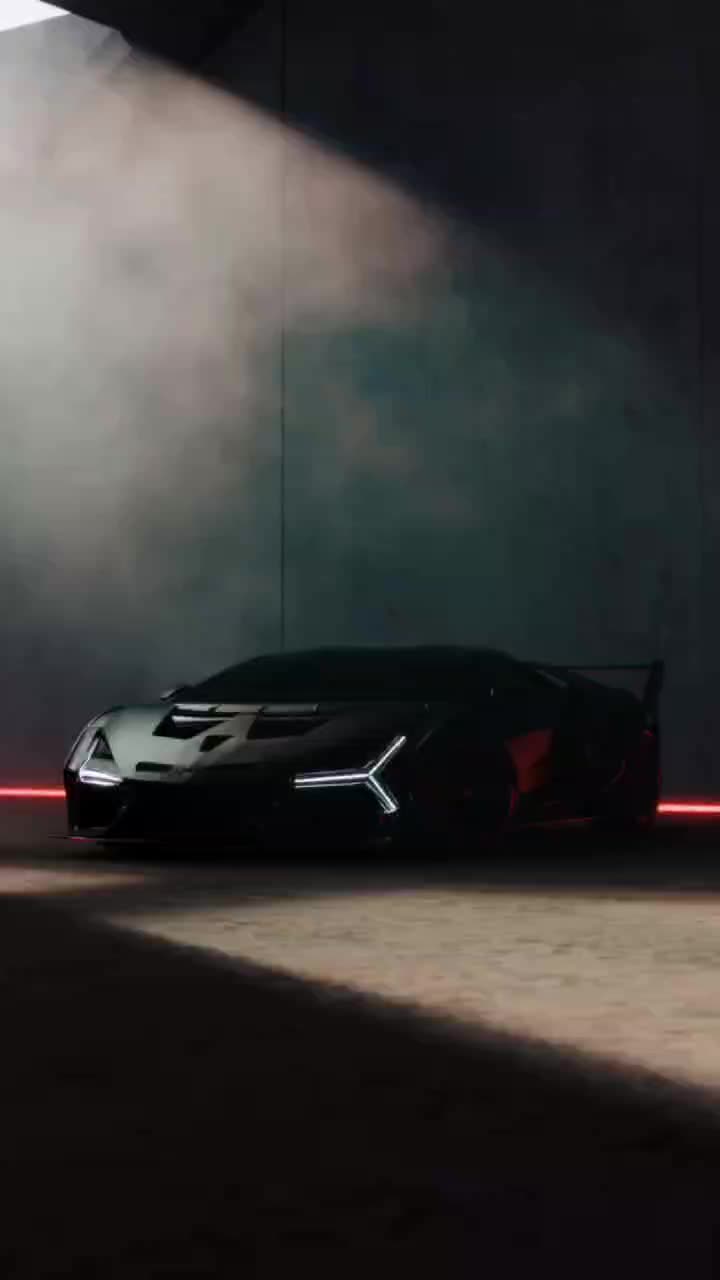 720x1280 Lamborghini Revuelto Black Sports Car. Macchine sportive, Auto da sogno