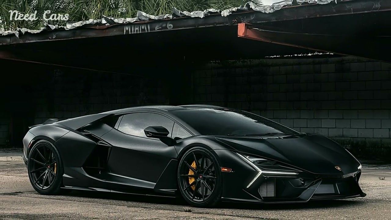 1280x720 Lamborghini Revuelto Transformed into the Ultimate Batmobile with Satin Black Finish & Custom Wheels