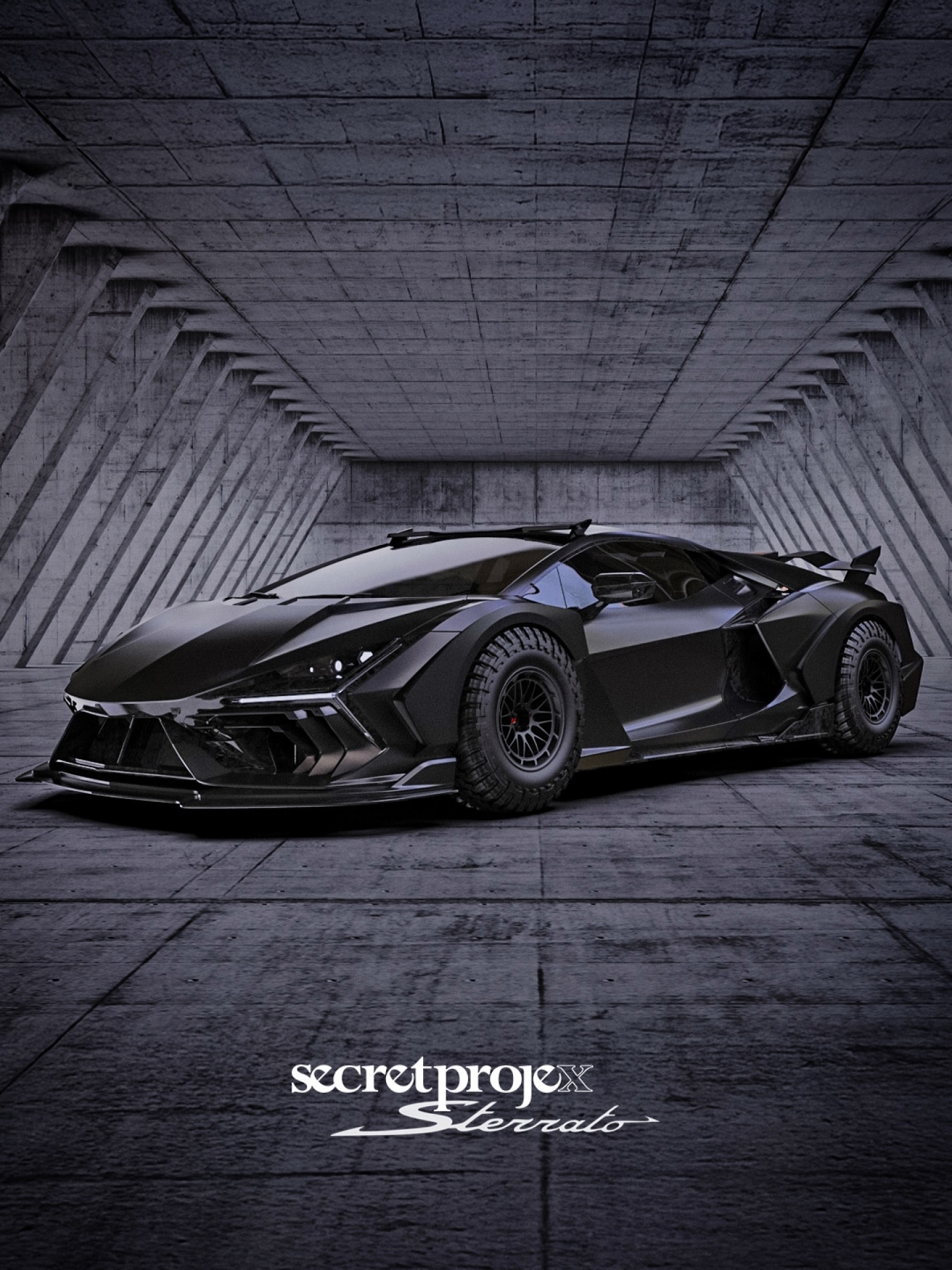 1440x1920 All Black Lamborghini Revuelto Is Having A Bit Of Sterrato Fun, Digital Project Looks Cool