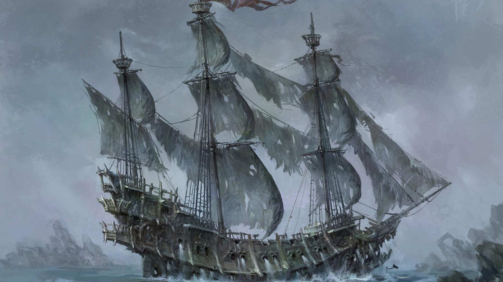 1920x1080 Flying Dutchman Wallpaper