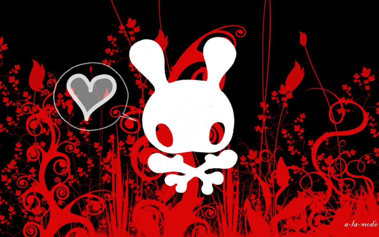 1280x800 Emo Bunny Wallpaper