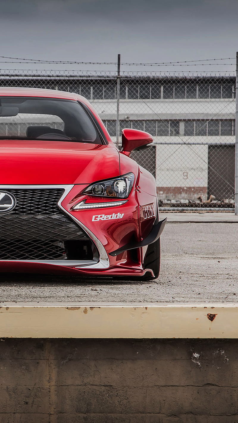 800x1422 Rocket bunny lexus, bunny, car, front, japan, lexus, red, rocket, HD phone wallpaper