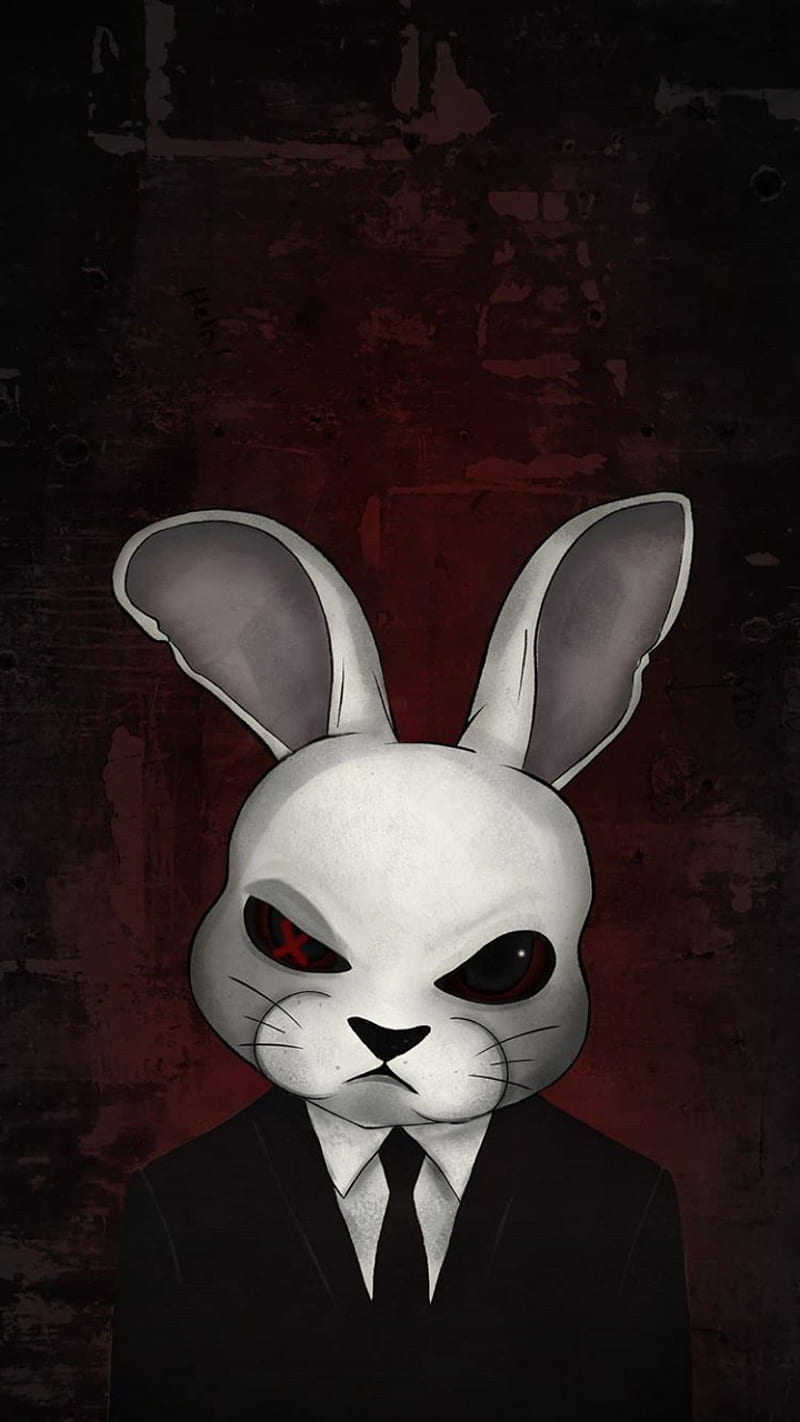 800x1422 HD red bunny wallpaper