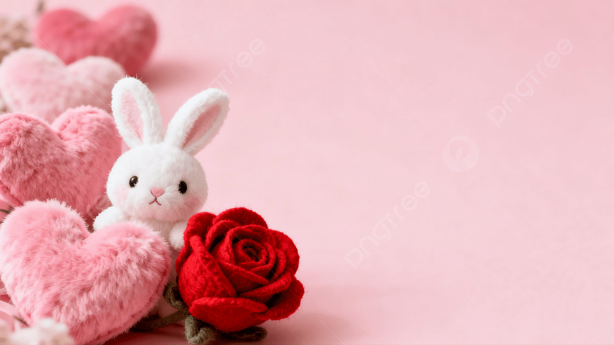1200x675 Bunny Valentines Day Background Image, HD Picture and Wallpaper For Free Download