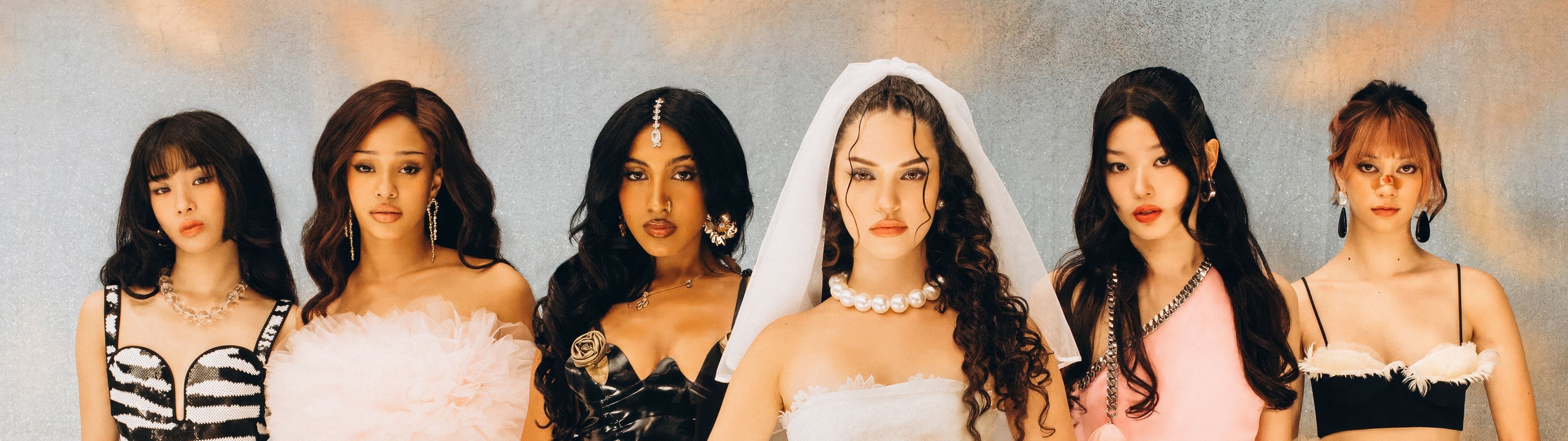 3840x1080 KATSEYE Wallpaper 4K, Gabriela, Manon, Sophia