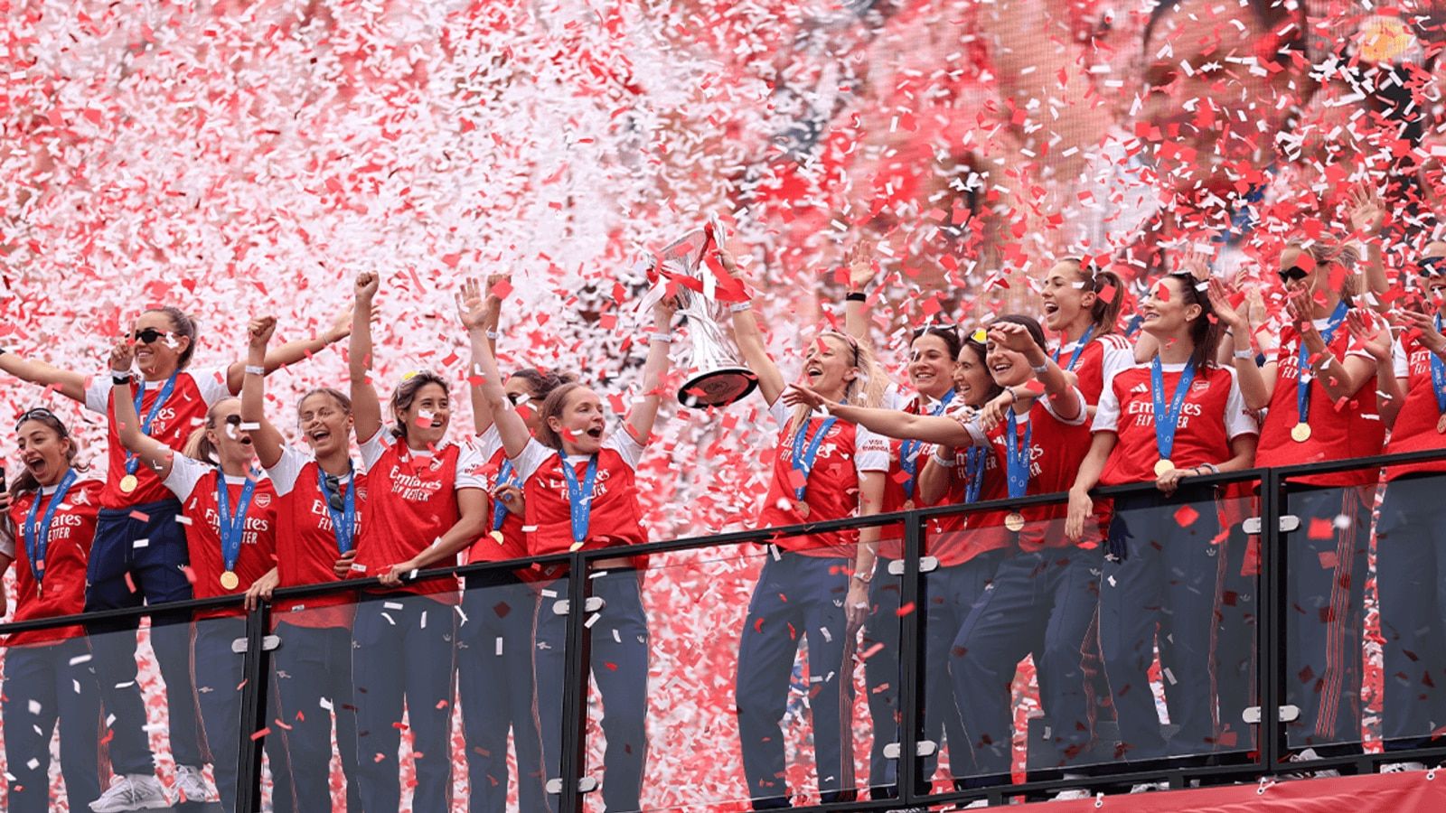 1600x900 Gallery: UWCL trophy lift at Emirates Stadium. Gallery