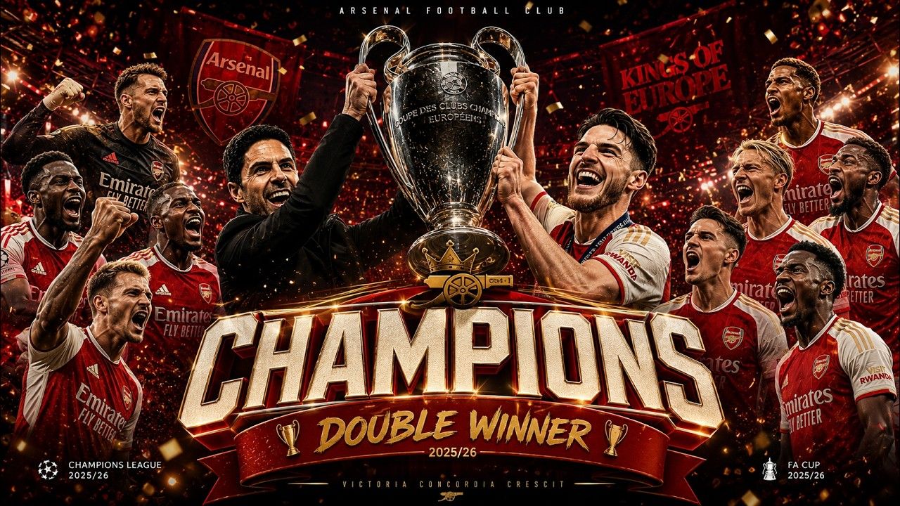 1280x720 ARSENAL CHAMPIONS LEAGUE WINNERS SONG & CHANTS 2026