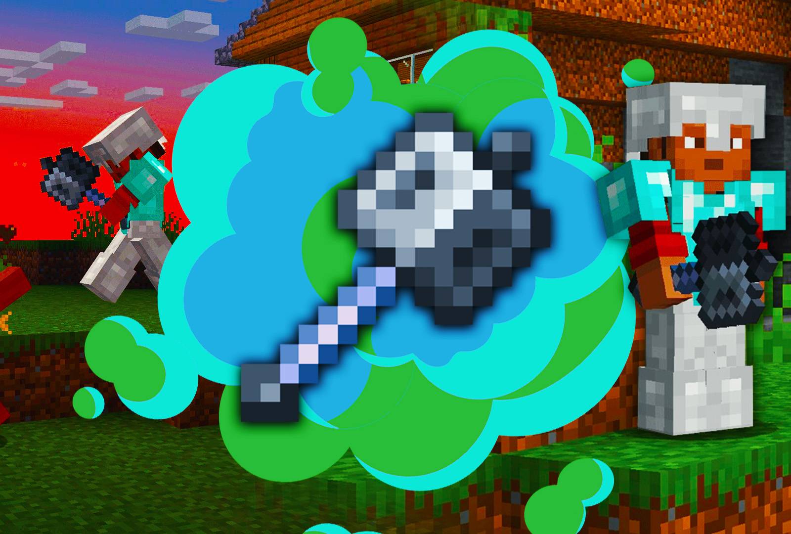 1600x1080 Minecraft: Mace Crafting Recipe (& Stats)