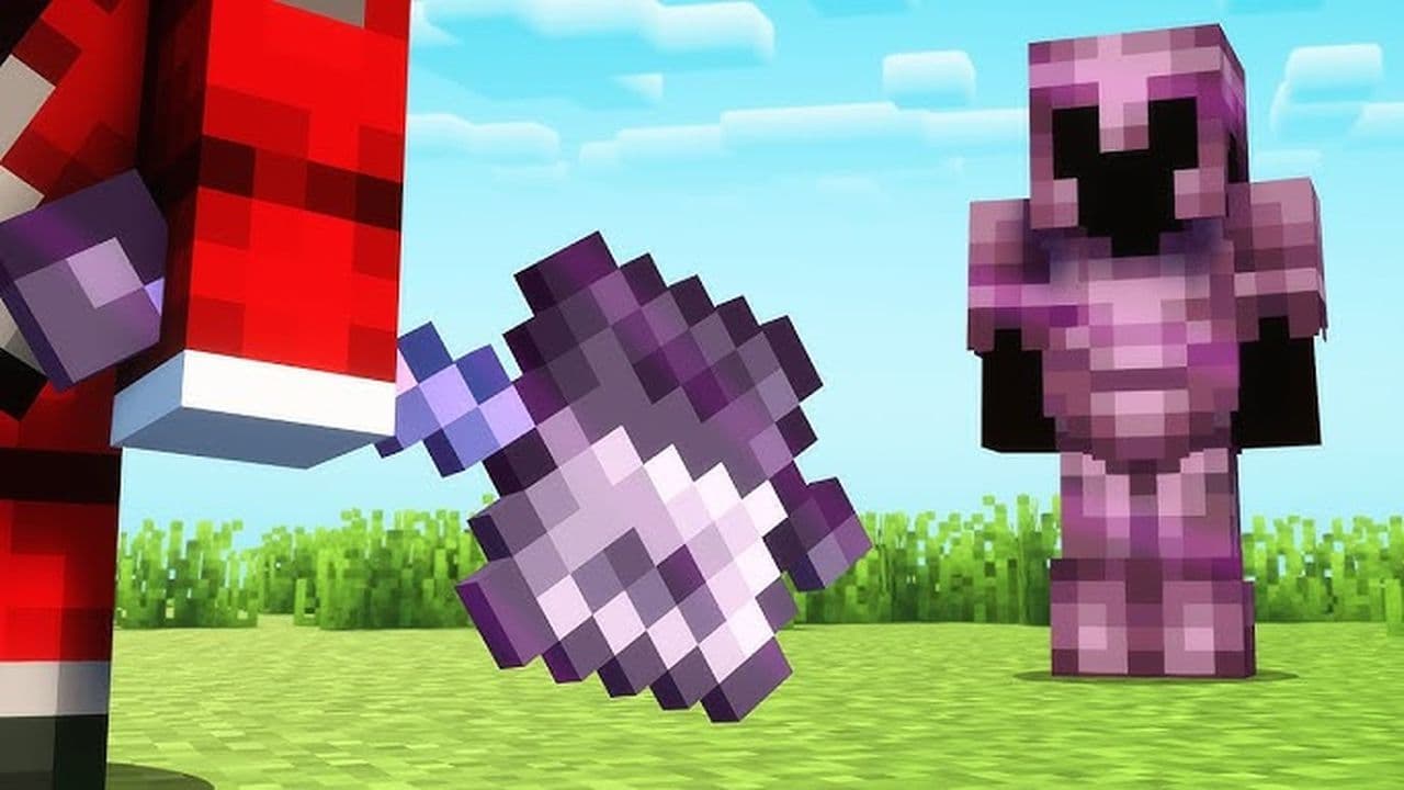 1280x720 Minecraft mace recipe: Is it the best weapon in Minecraft?