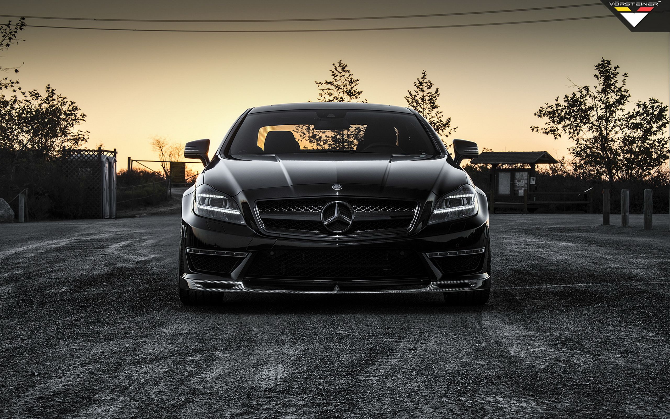 2560x1600 Wallpaper car, tuning, black, Mercedes, Vorsteiner, AMG, tuning, the front for mobile and desktop, section mercedes, resolution 2560x1600
