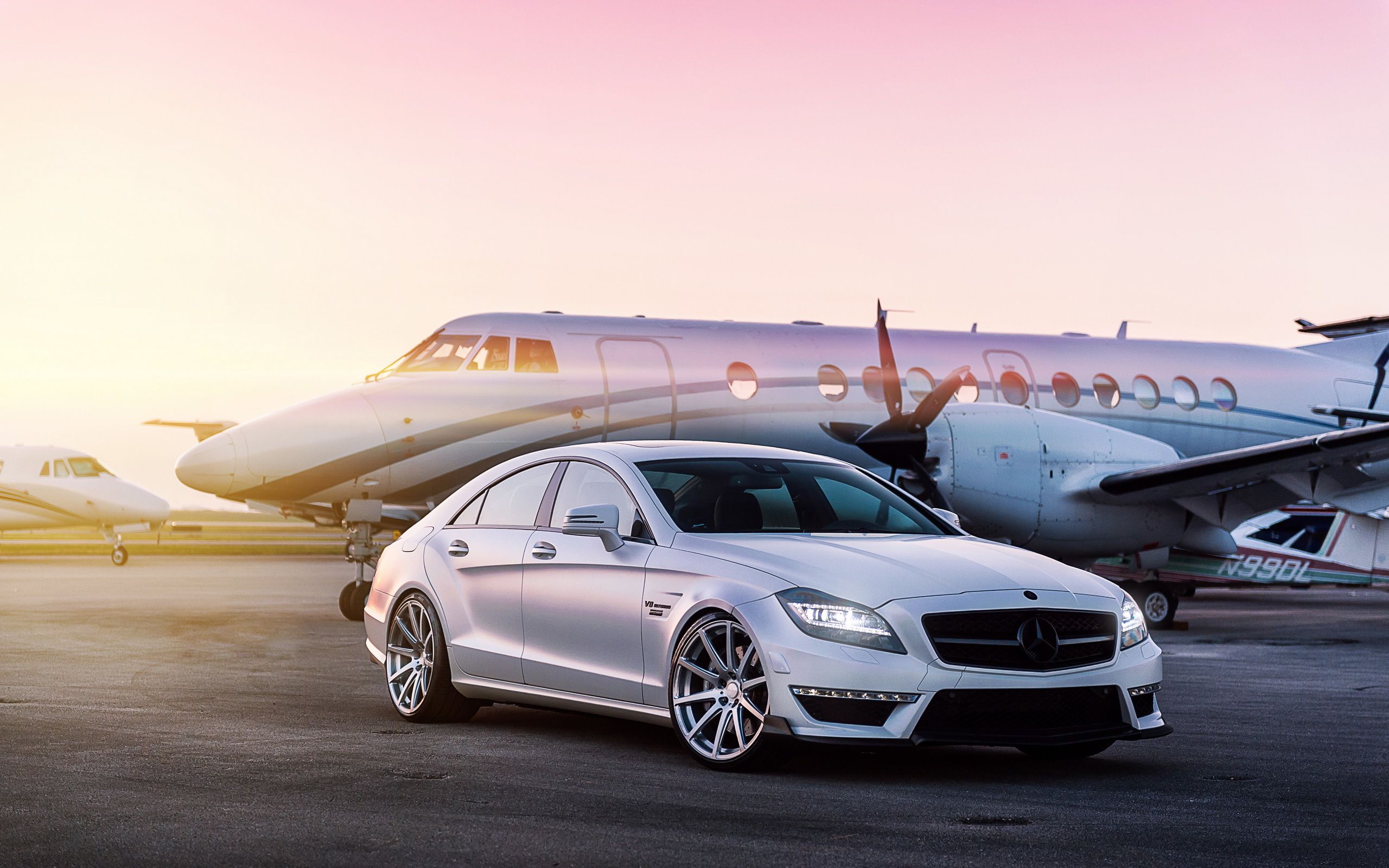 2560x1600 Wallpaper tuning, the plane, Mercedes, Mercedes Benz CLS for mobile and desktop, section mercedes, resolution 2560x1600