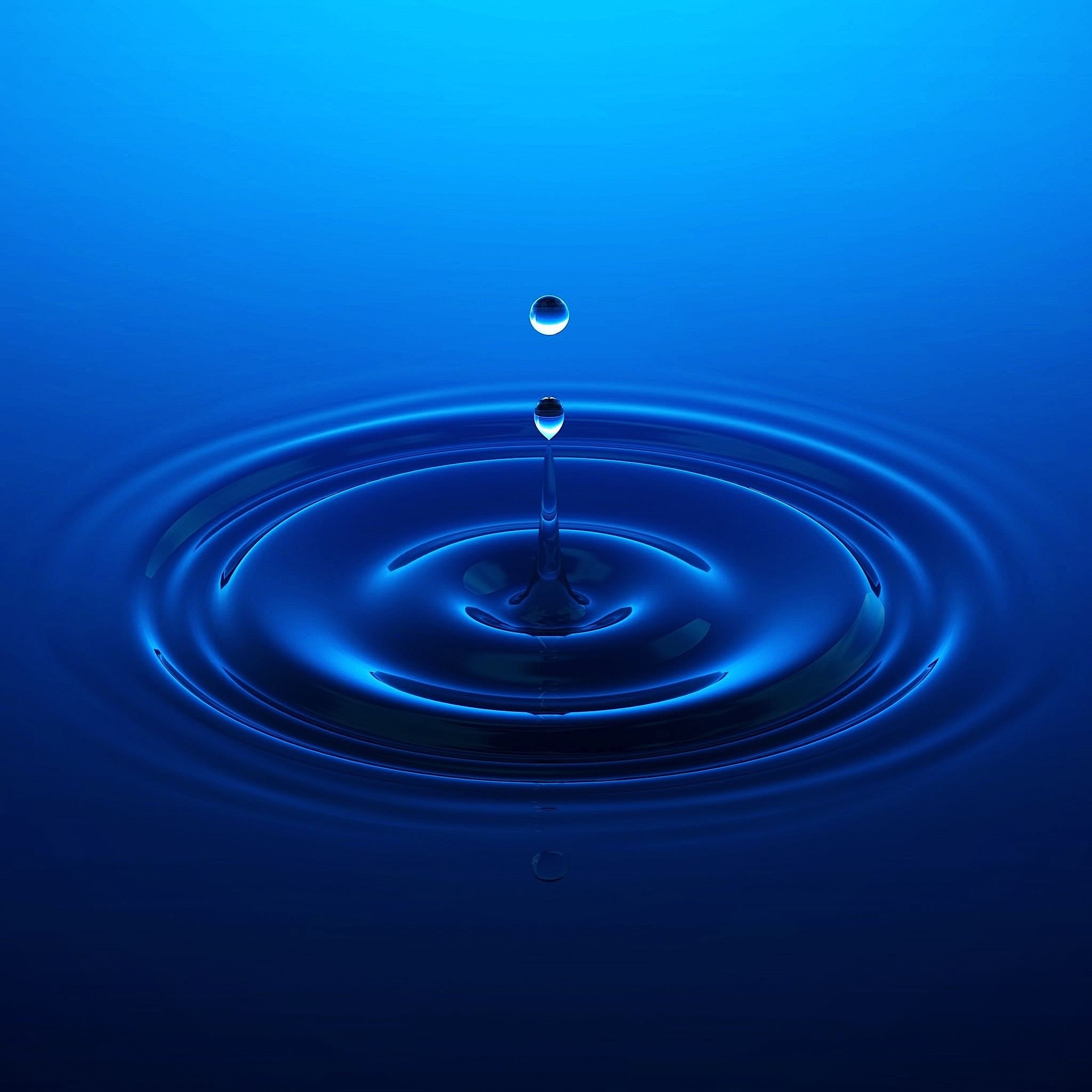 2048x2048 Water Drop iPad Air Wallpaper Free Download