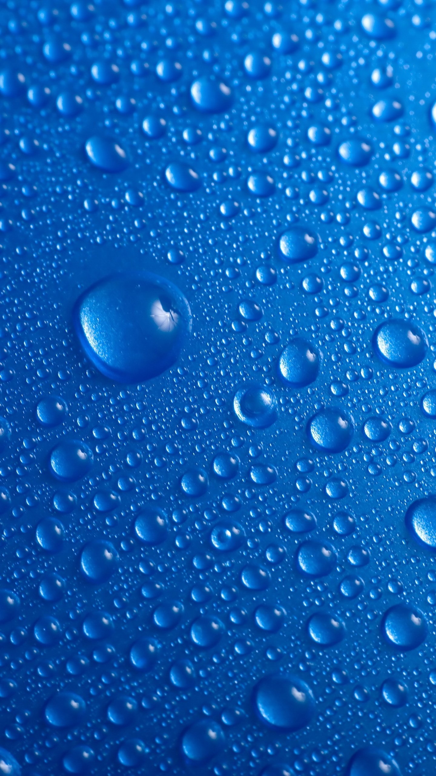 1440x2560 Droplets Wallpaper 4K, Blue background, Water drops