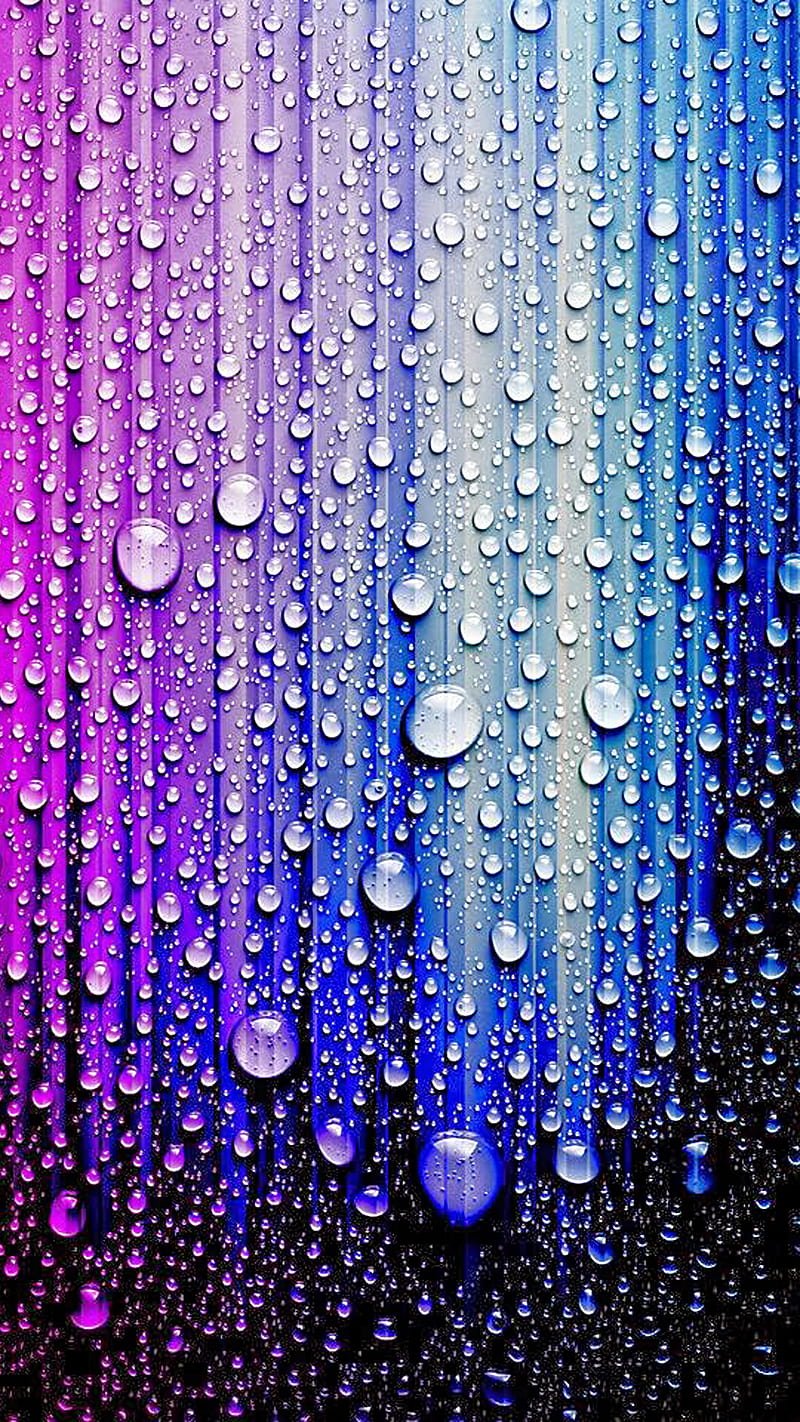 800x1422 Water drops, backround, color, HD phone wallpaper