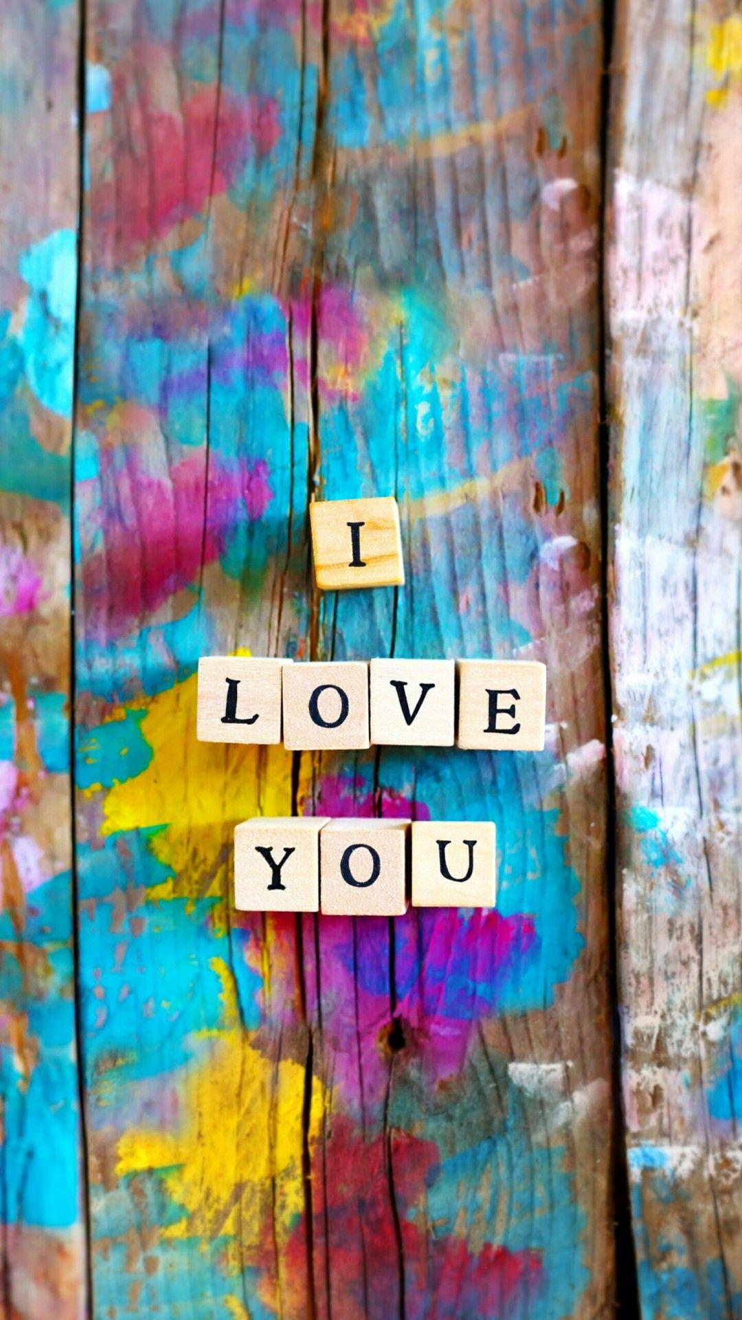 1080x1920 Download I Love You Scrabble Words HD Wallpaper for Desktop