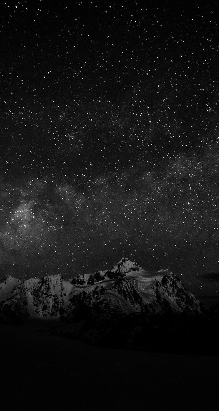 744x1392 Black And White Sky Wallpaper