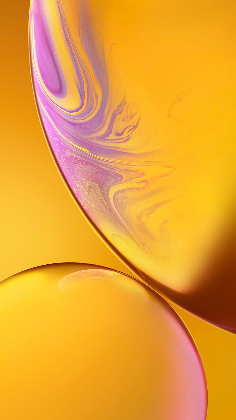 800x1422 iPhone double bubble, double bubble, yellow, background, lockscreen, HD phone wallpaper