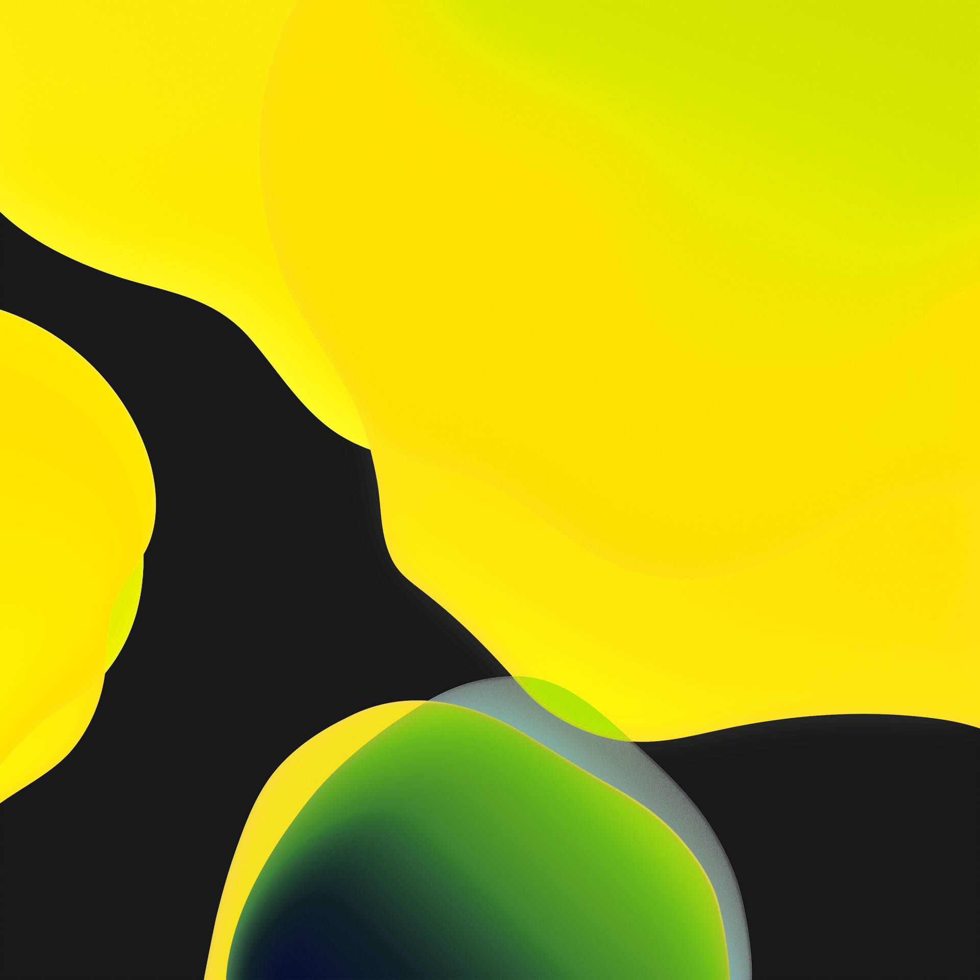 1920x1920 iPhone 13 Ios Yellow Wallpaper