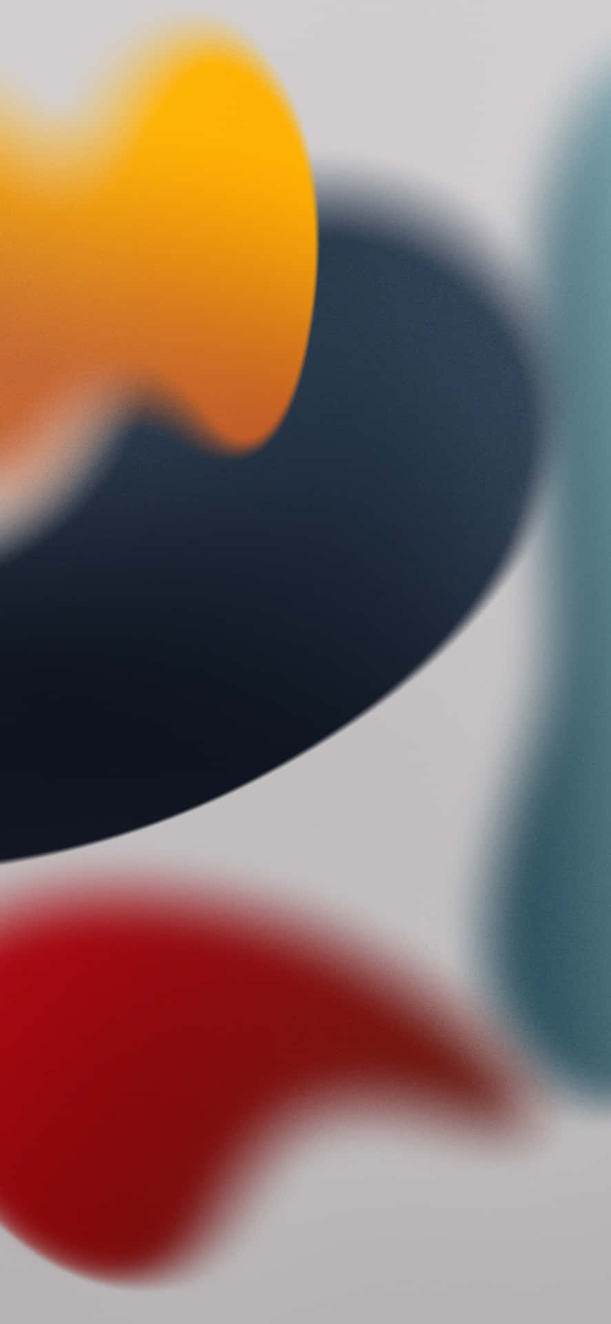 887x1920 Download iOS 13 Yellow And Red Aesthetic Background