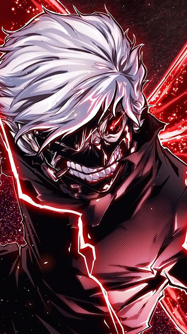 750x1334 Ken Kaneki, Angry, Anime Boy, Wallpaper Ghoul Wallpaper iPhone X Wallpaper & Background Download
