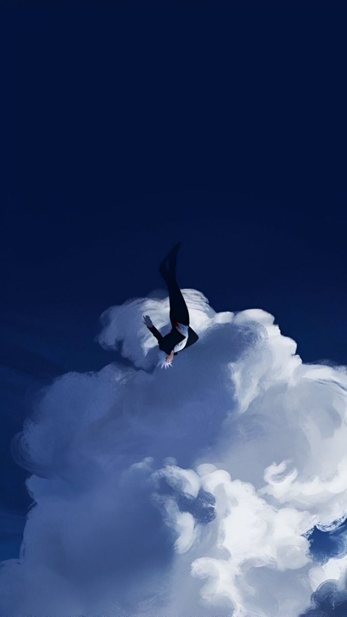676x1201 Gojo clouds. Gojo satoru in the sky, Anime background, Pretty wallpaper