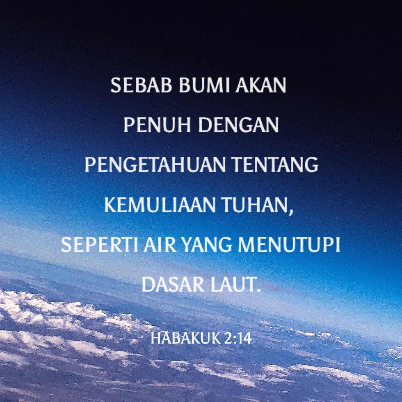 1280x1280 Habakuk 2:14 (TB) bumi akan penuh dengan penget