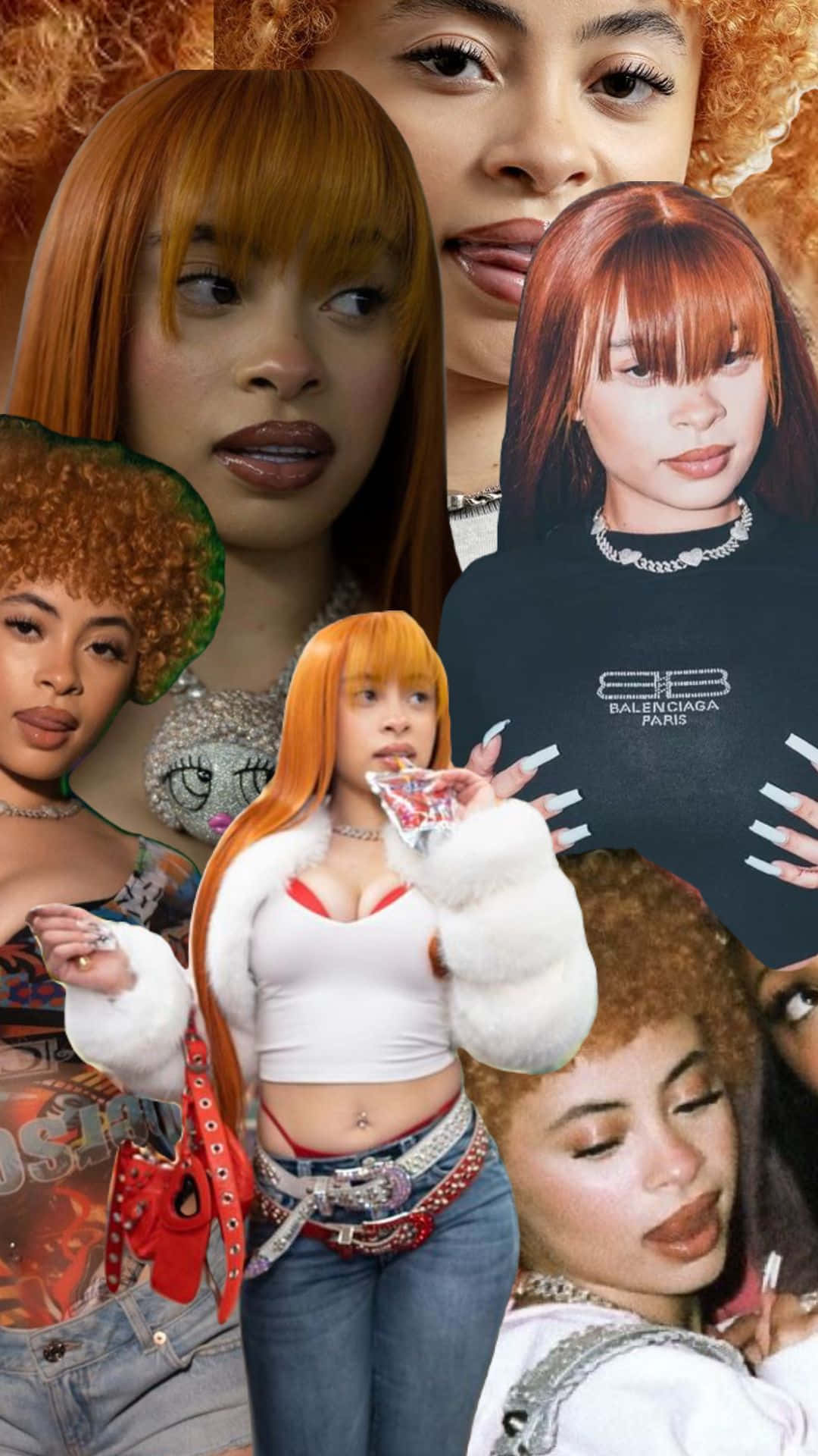 1080x1920 Download Ice Spice Collage Wallpaper