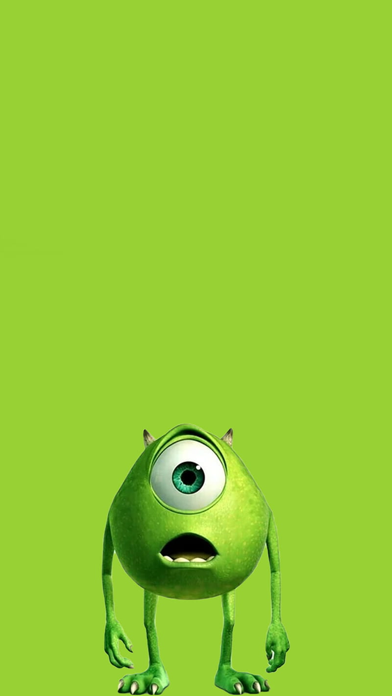 800x1422 Mike, adorable, cute, green, inc, lime, meme, monster, one, wasowski, HD phone wallpaper