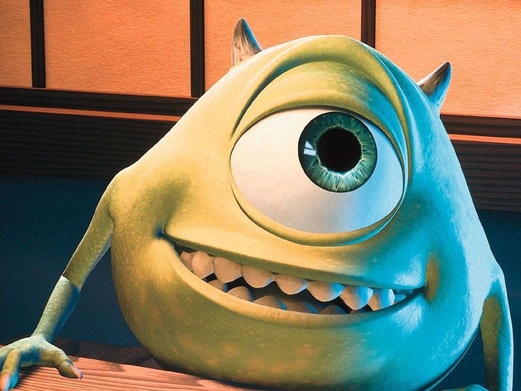 1024x768 Smiling Mike Wazowski From Monsters Inc Wallpaper