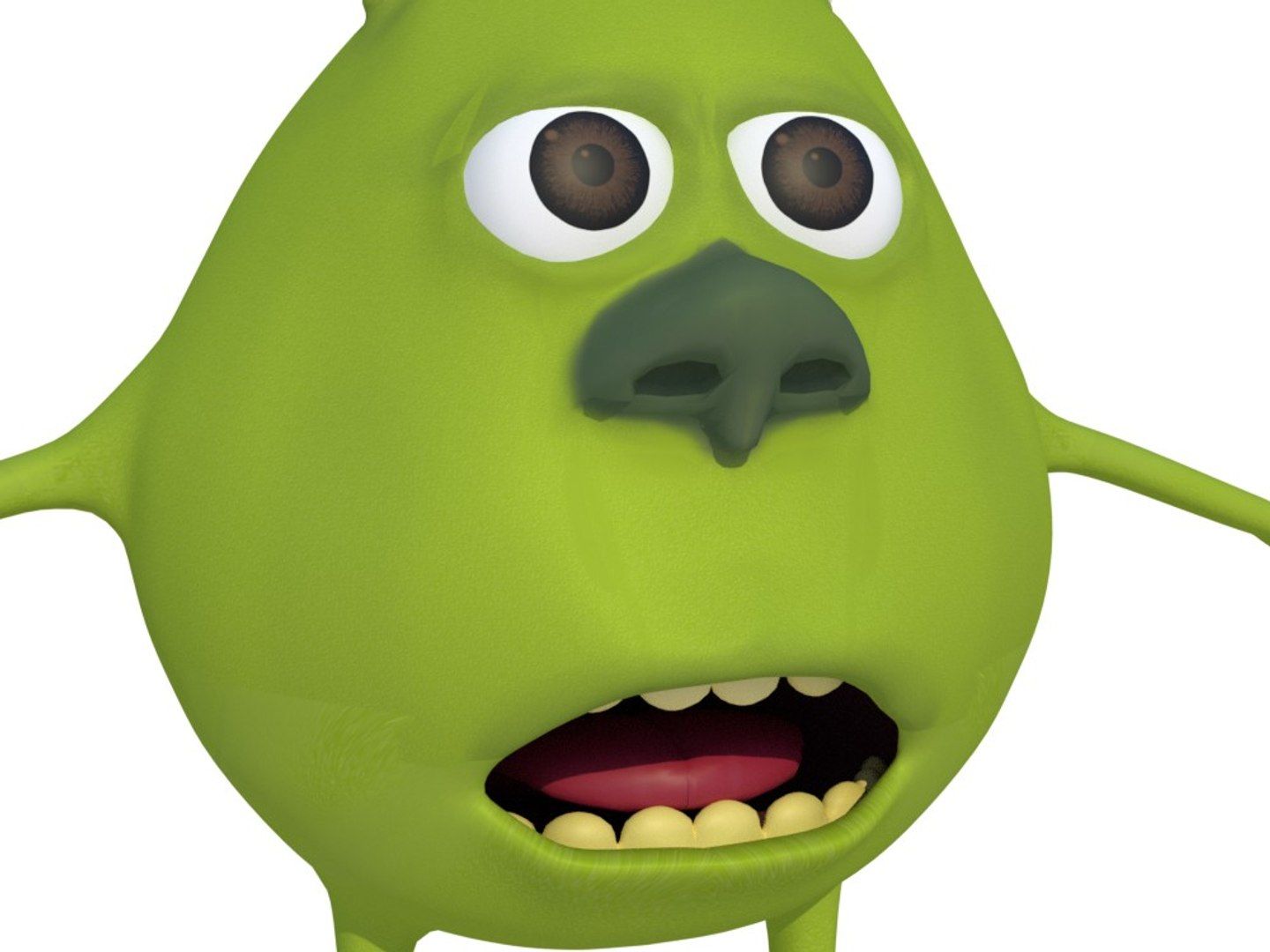 1440x1080 3D Character Mike Wazowski Meme Model