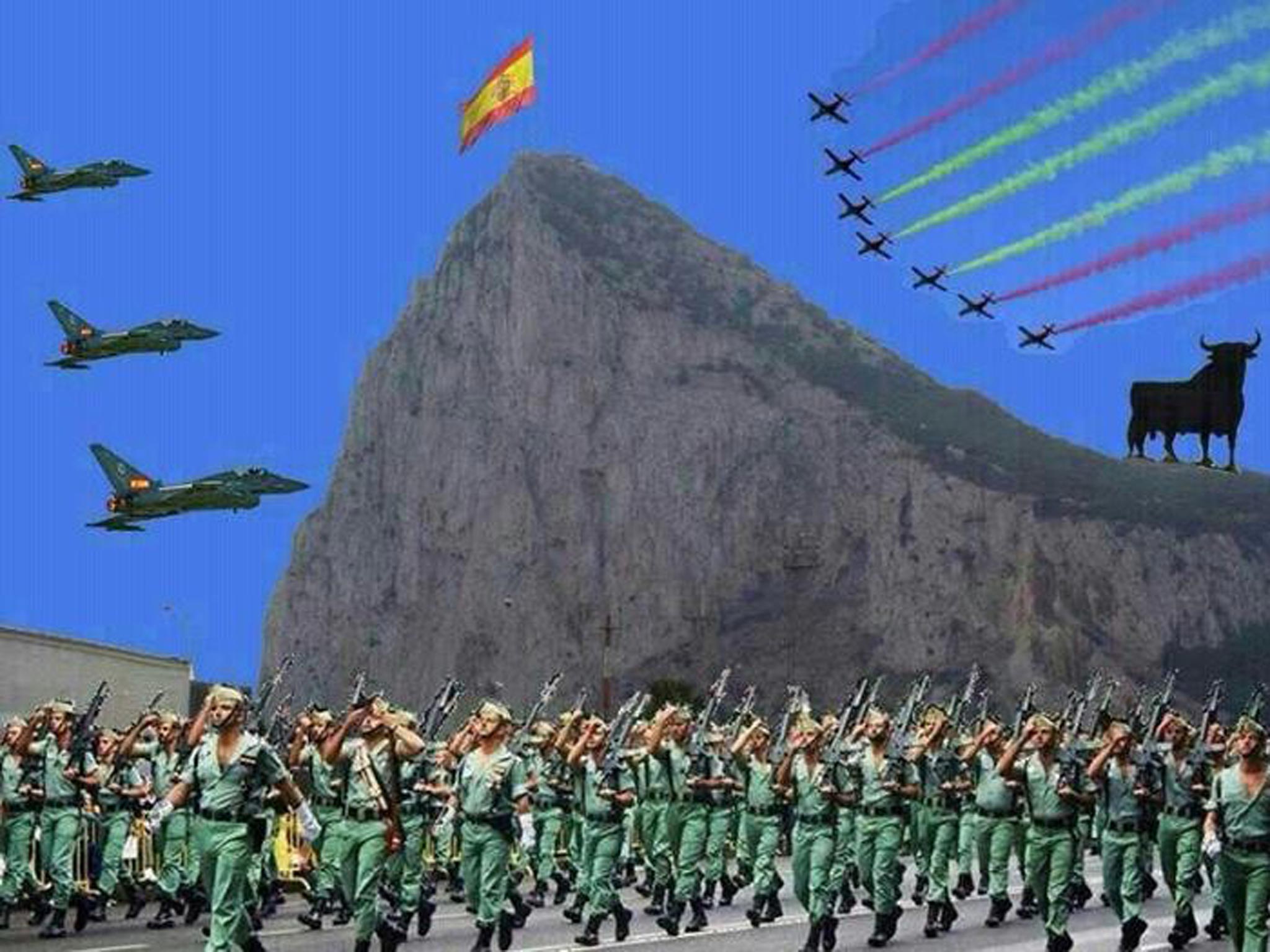 2048x1536 Spanish Mayor Publishes Facebook Mock Up Of What Gibraltar Would Look Like During A Spanish Invasion