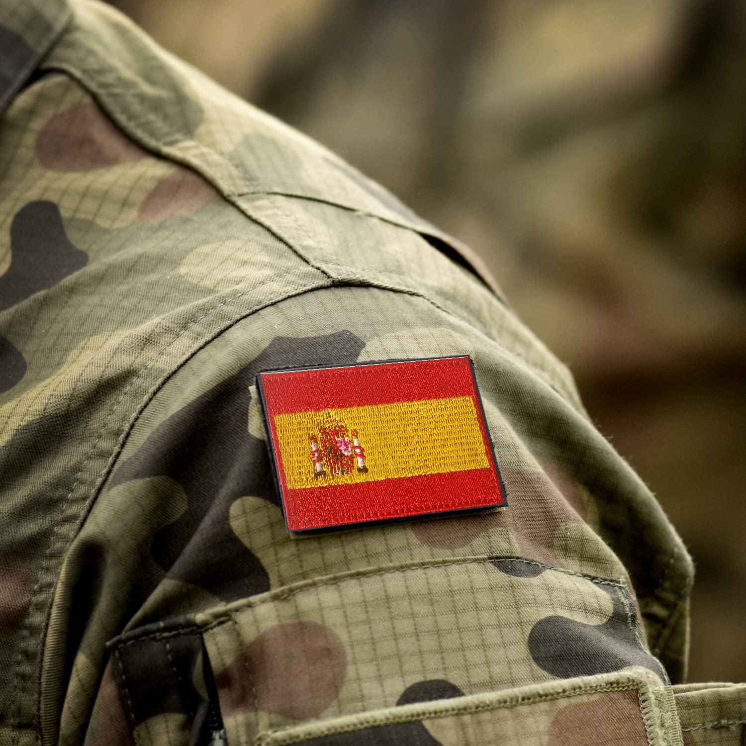 1500x1500 AXEN Spanish Flag Patch Embroidered Tactical Patches and Appliques for Military Uniform Tactical Bag Jacket : Amazon.com.be: Arts & Crafts