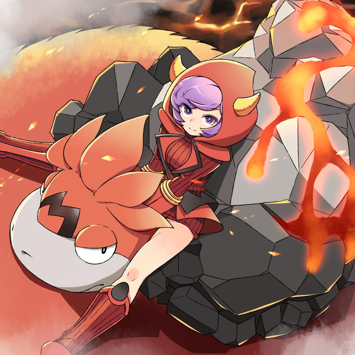 1204x1204 Camerupt, Pokémon. Anime Image Board