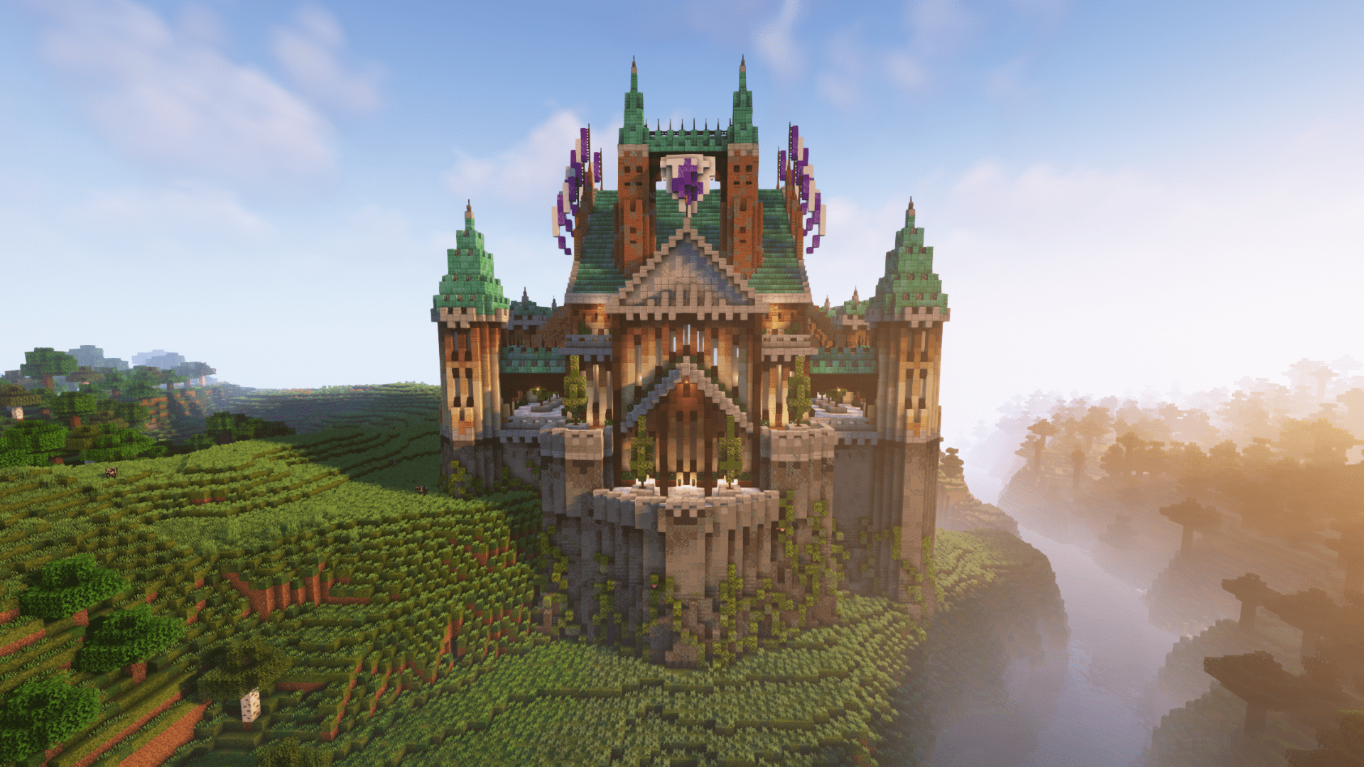 1920x1080 Minecraft 1.19 Fantasy Castle!