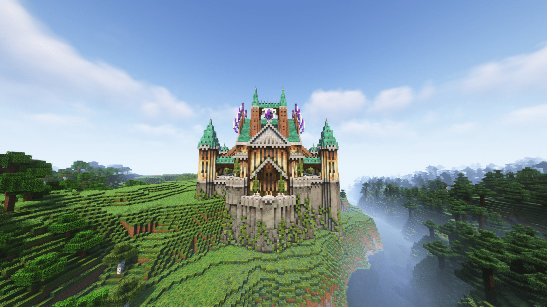 1920x1080 Minecraft 1.19 Fantasy Castle!