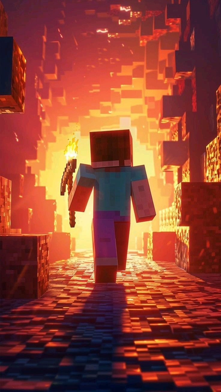 736x1308 Minecraft wallpaper