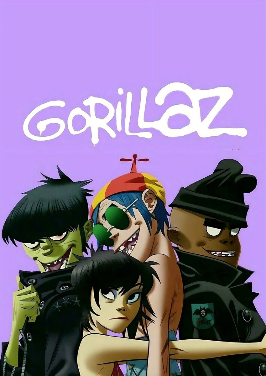 849x1200 Gorillaz A4 Print Poster Wall Art Home Decor Album CD