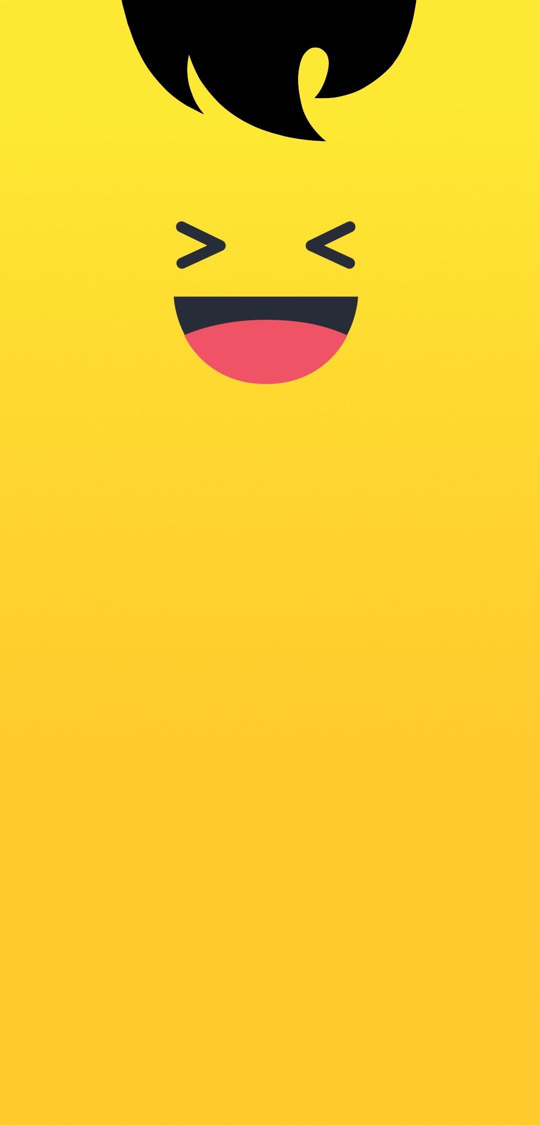 1080x2248 IPhone Notch Yellow Face