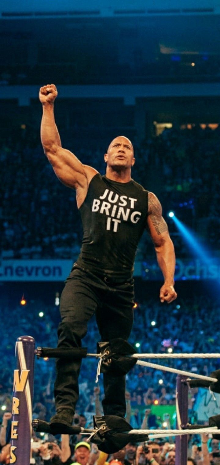720x1520 The rock wwe wallpaper. The rock wallpaper iphone, Wrestling, In the ring